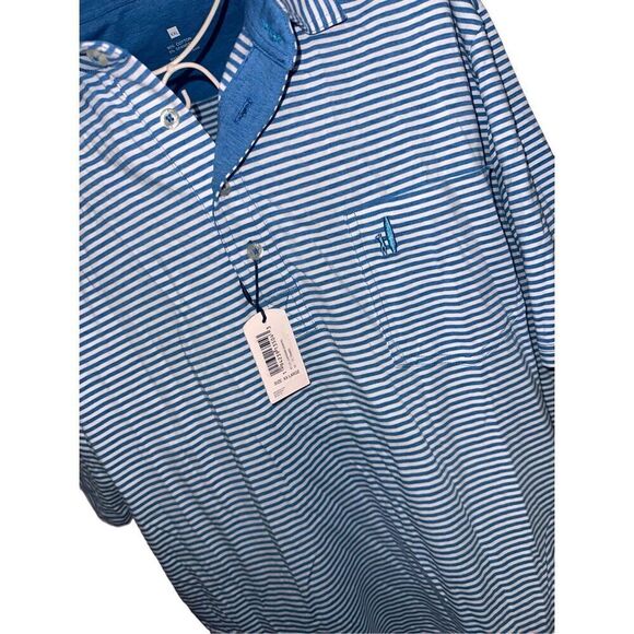NEW WITH TAGS JOHNNIE-O Best Seller Original 4-Button Polo - Matthis Stripe e Ex - Picture 3 of 11